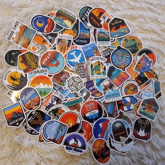 Amazon | Design | Adventure Water Bottle Stickers 0 Stickers | Poshmark